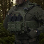 Одинарный подсумок под магазины АК/АR (тканевый). Олива 3