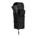 Двойной закрытый подсумок с клапаном под магазины АК/АR. Черный 3