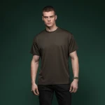 Футболка сітчаста AIR Coolmax без логотипу. Легка та добре відводить вологу. Ranger green 2