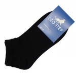 Літні повсякденні шкарпетки Leo Short Leostep Cotton. Низькі. Чорні 4