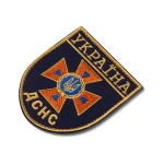 Шеврон (нашивка) ГСЧС Украины на липучке, 9 х 8 см 3