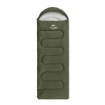 Спальний мішок Naturehike Y150L (від 11°C до -6°C). Правий. Темно-зелений