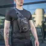 Сумка M-Tac Sling Pistol Bag Elite Hex. Чорний мультикам 2