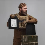 Стальная бронеплита 5 класс защиты. Вес 4.4 кг. Размер M (25х30 см.) 3