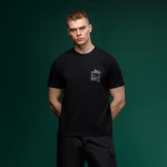 Футболка Basic Military T-Shirt. HMMWV. Cotton and Elastane, черный 2
