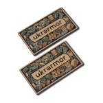 Патч (шеврон) з написом Ukrarmor, на липучці, кольоровий. М’який ПВХ пластик 4