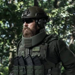 Баллистическая защита шеи Gen 2 (и верхней части спины) 1-го класса. Олива 3