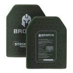 Керамическая бронеплита 6 класса Bronyx. Вес 3.25 кг. Размер L (26х33 см) 3