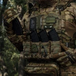 Одинарний закритий підсумок з клапаном під магазин АК/АR. Мультикам. 2