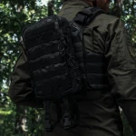 Тактический рюкзак на 10 л. Крепление Molle. Cordura 1000D. Мультикам черный 3