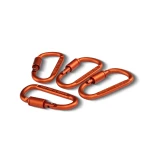 Карабін тактичний універсальний, 80 мм. Сталевий.  Колір Помаранчевий 4