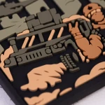 Патч (шеврон) «Двіж» від Brand Element. М’який ПВХ пластик. Олива 2