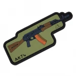 Патч (шеврон) «AK-74» от А.Т.А.К.А. Мягкий ПВХ пластик. Олива 2