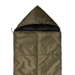 Спальний мішок літній. Ковдра з капюшоном (від 0°C до +15°C), 220 х 73 см. Хакі 4
