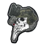 Патч (шеврон) «Life» від А.Т.А.К.А. М’який ПВХ пластик. Сірий