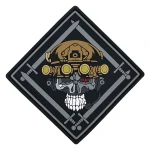 Патч (шеврон) «Gladiator» від від А.Т.А.К.А. М’який ПВХ пластик. Сірий