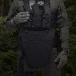 Противоосколочный фартук 2-го класса защиты (с баллистическим пакетом). Размер XL. Черный 9