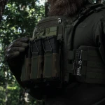 Одинарний еластичний підсумок під магазини АК/АR відкритого типу. Кріплення MOLLE. Олива 4