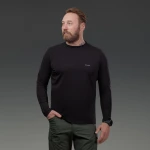 Кофта-лонгслів Ukrarmor Pulse Longsleeve. Cotton and Elastane. Чорний 2