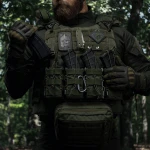 Подсумок одинарный пластиковый для магазина АК/AR. Олива 4