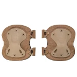 Наколінники тактичні Defcon 5. Еластичний пластик, анатомічно вигнуті. Койот