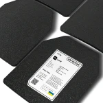 Сталева бронеплита 4 клас захисту. Вага 3.4 кг. Розмір M (25х30 см.) 6