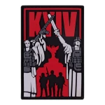 Патч (шеврон) «Київ-Вільний» від Brand Element. М’який ПВХ пластик. Червоний