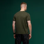 Футболка Basic Military T-Shirt. HMMWV. Cotton and Elastane, олива 4