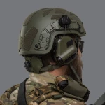 Активные наушники Earmor M31H (Helmet version) с креплением ARC rail. Олива 9