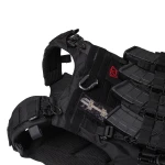 Бойовий бронежилет IBV-2 (Stanag 2920). Вага 3.7 кг. Збільшена площа захисту. Чорний. S/M 6