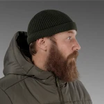 Шапка в’язана Docker Hat. Cotton and wool. Olive 3
