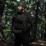 Одинарный закрытый подсумок с клапаном под магазин АК/АR. Олива. 4