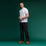 Футболка Basic Military T-Shirt. HMMWV. Cotton and Elastane, белый с принтом 5