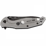 Нож раскладной SKIF Adventure II BSW. Черное лезвие. Длина 223 мм. Черный. 6