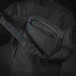 Сумка M-Tac Sling Pistol Bag Elite Hex с липучкой. Черный мультикам 5