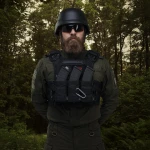 Одинарний підсумок під магазини АК/АR (тканевий). Чорний 6