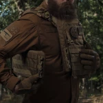 Бронежилет збільшений 3 класу (PRO) L. Вага 3.4 кг. Поліетиленові плити 1.14 кг. Койот 6