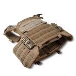 Плитоноска улучшенная (PRO) с увеличенными камербандами | под бронеплиты 25х30 см. Койот 4