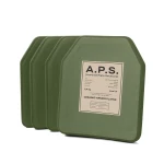 Керамічні бронеплити 6 класу (комплект). Вага 4.8 кг. Розмір M (25х30 см.) A.P.S. Олива 3