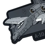 Патч (шеврон) «A10 Thunderbolt 2» від Patch hunter. М’який ПВХ пластик. Сірий 2
