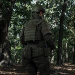 Бронежилет збільшений 3 класу (PRO) XL. Вага 3.7 кг. Поліетиленові плити 1.29 кг. Олива 5