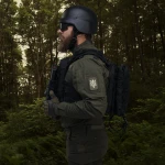 Одинарний підсумок під магазини АК/АR (тканевий). Чорний 8