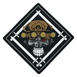 Патч (шеврон) «Gladiator» від від А.Т.А.К.А. М’який ПВХ пластик. Білий