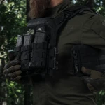 Бронежилет 6-го класу (PRO). Вага 5.7 кг. Керамічні плити Shield Germany 2.65 кг. Чорний 6