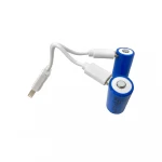 Акумуляторна батарея літієва CR123A (16340) 700mAh з роз'ємом Type-C, 3.7V Lithium