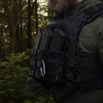 Одинарний підсумок під магазини АК/АR (тканевий). Чорний 7