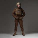 Берці зимові тактичні високі WarFlex. Шкіряні (нубук). Підвищена міцність. Койот 4