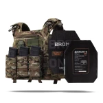 Бронежилет збільшений 3 класу (PRO) L. Вага 3.4 кг. Поліетиленові плити 1.14 кг. Мультикам