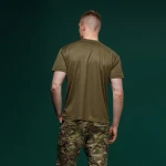 Футболка сітчаста AIR Coolmax. Легка та добре відводить вологу. Олива 6