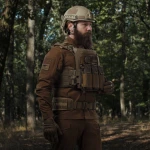 Тройной эластичный подсумок для магазинов АК/АR открытого типа с креплением MOLLE. Койот 5